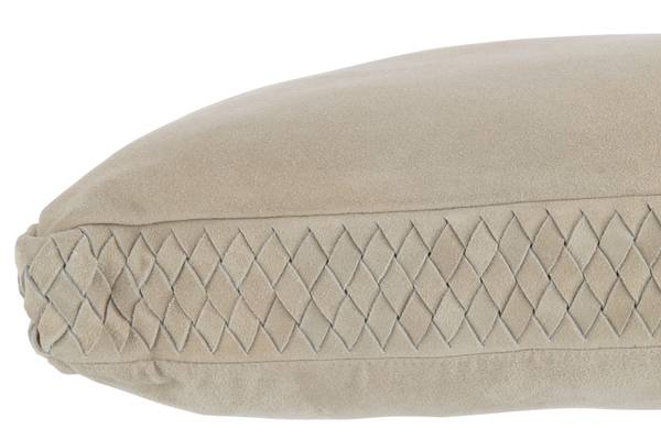 Kissen POW Grau - Cord - Satin - 45 x 7 x 45 cm