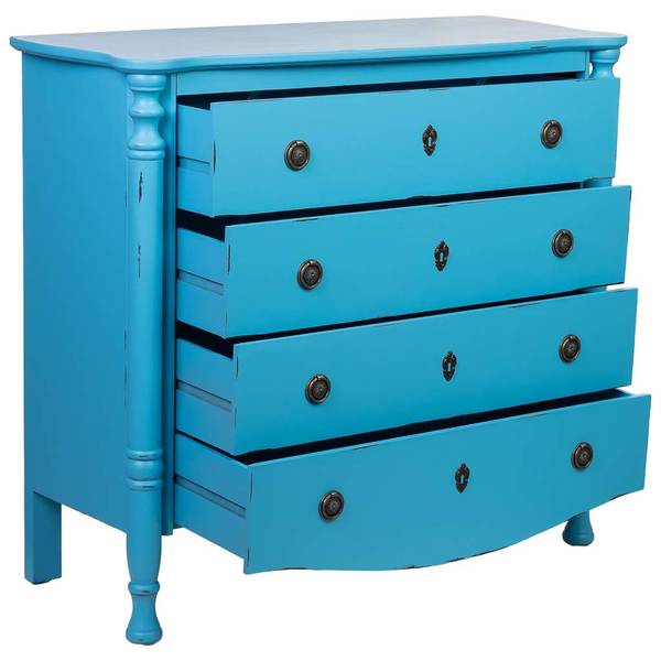 Kommode 4523366138 Blau - Holzwerkstoff - 100 x 90 x 40 cm