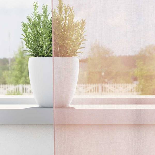 Voile Vorhang 3043941-8 (2er Set) Hellrosa - Höhe: 140 cm