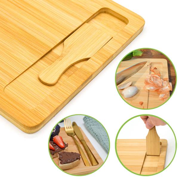 Schneidebrett Set Nature Craft Braun - Holzwerkstoff - 22 x 2 x 30 cm