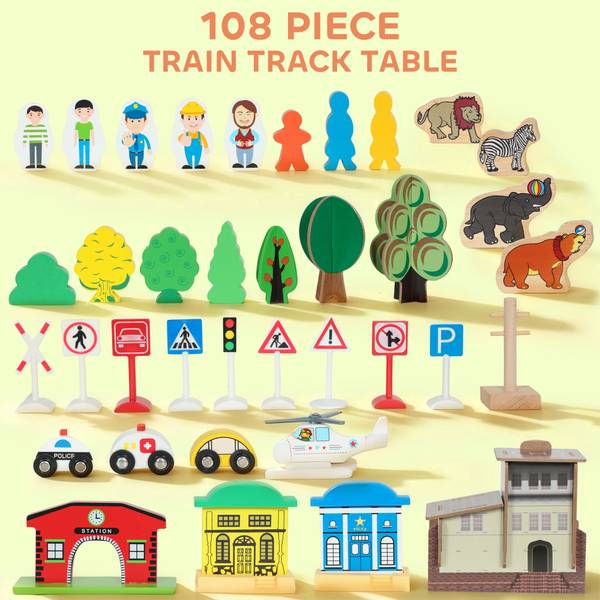Spieltisch 3A0-018V00BU Blau - Holzwerkstoff - 61 x 40 x 98 cm