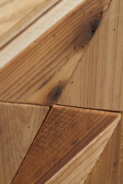 Nachttisch 10434 Braun - Holz teilmassiv - 35 x 85 x 49 cm