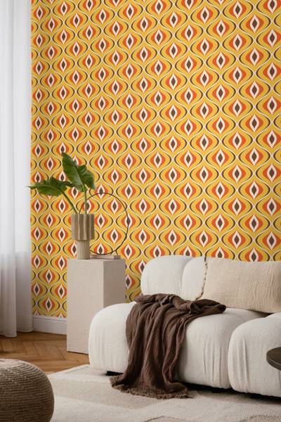 Tapete 935405 Gelb - Papier - 50 x 900 x 50 cm