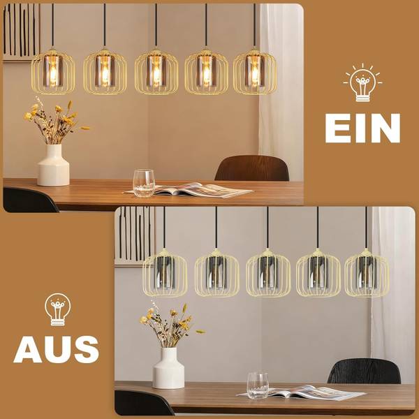 Pendelleuchte Reiff Gelb - Metall - 20 x 18 x 100 cm