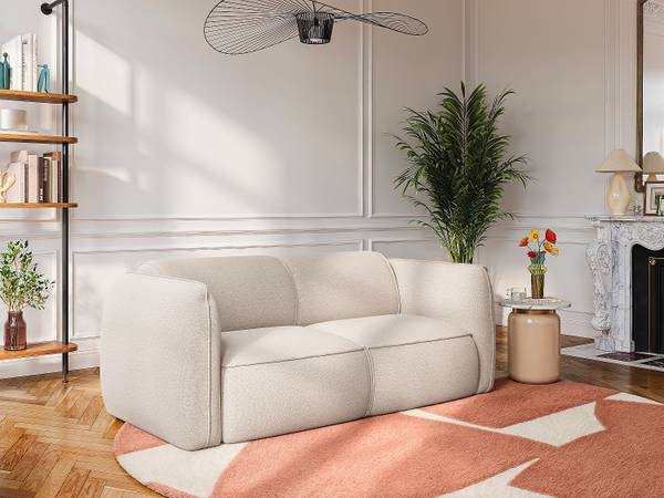 Sofa ohne Schlafmöglichkeit CAMILIO Beige - Textil - 230 x 74 x 90 cm