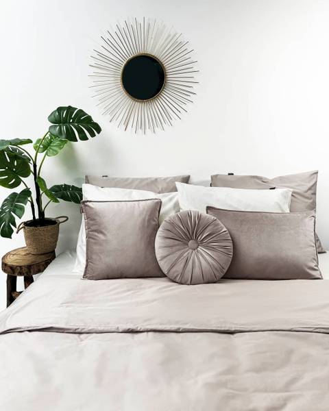 Dekokissen Kiki 3er-Set Grau - Polyester - 60 x 5 x 40 cm