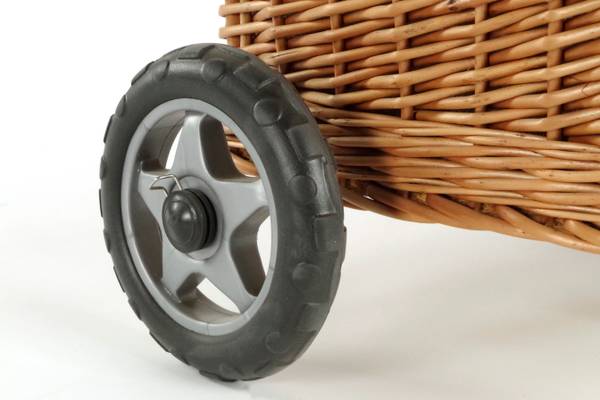 Kaminholzkorb ROLLLOGTOTE Braun - Naturfaser - 39 x 58 x 45 cm