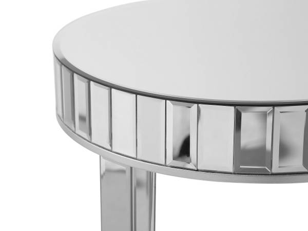Beistelltisch RIMARDE Silber - Klarglas - 60 x 71 x 60 cm