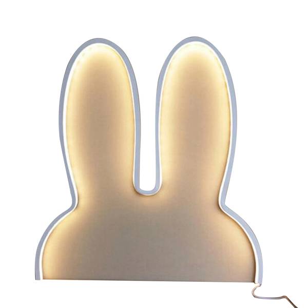 Nachtlicht Lampe Weiß - Kunststoff - 30 x 40 x 5 cm