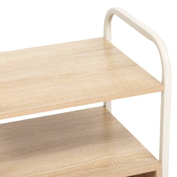 Nachttisch CURVY Beige - Holzwerkstoff - 40 x 50 x 30 cm