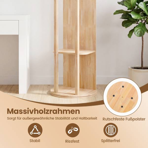 Ganzkörperspiegel VH35782 Braun - Holzwerkstoff - 48 x 168 x 48 cm