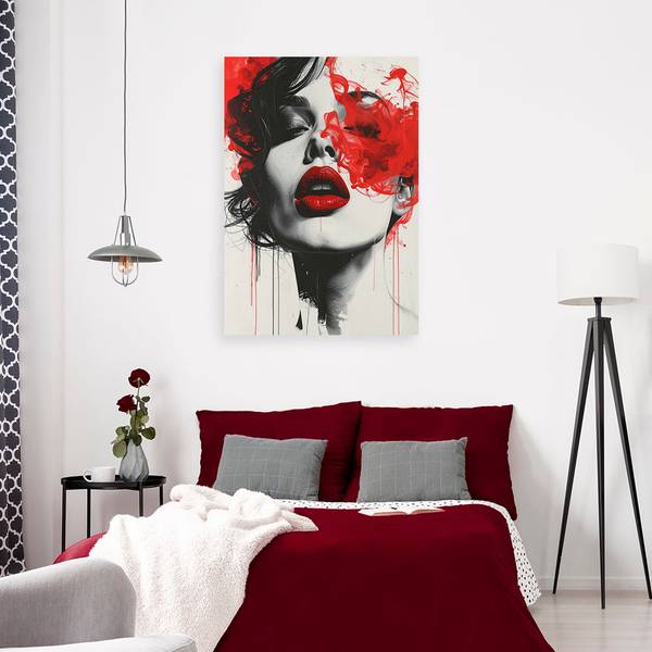 Wandbild Frau 60 x 90 cm