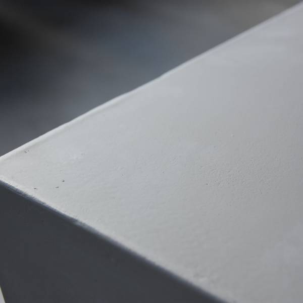 Westport Gasfeuertisch aus Beton Grau - Naturfaser - 86 x 36 x 86 cm