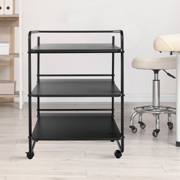 Servierwagen PL902 Schwarz - Metall - 61 x 82 x 51 cm