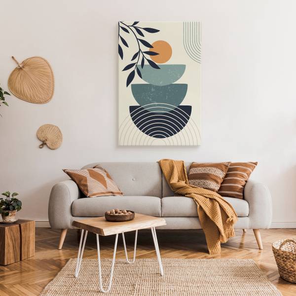 Leinwandbild Sonne 40 x 60 x 60 cm