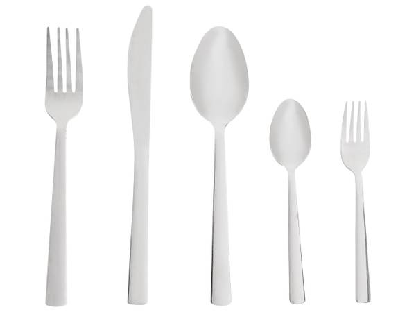 Ensemble de couverts PENNE Argenté - Métal - 4 x 1 x 22 cm