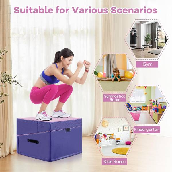 Gymnastikmatte RT32342BUDE Violett - Textil - 75 x 36 x 150 cm