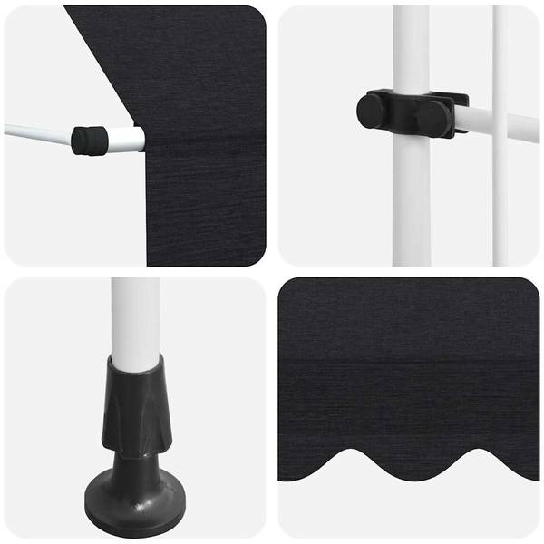 Markise 296524-3 Anthrazit - Breite: 150 cm