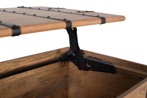 Koffertisch 1916 Braun - Massivholz - 120 x 46 x 60 cm