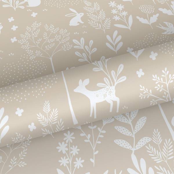 Tapete 139522 Braun - Fleece - 53 x 1005 x 53 cm