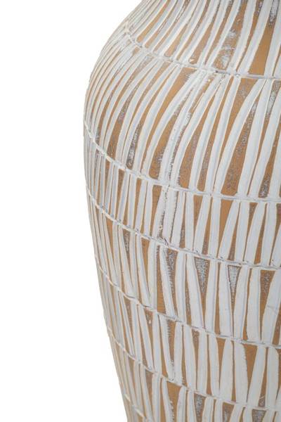 Vase Stiky A Weiß - Harz - 22 x 44 x 22 cm
