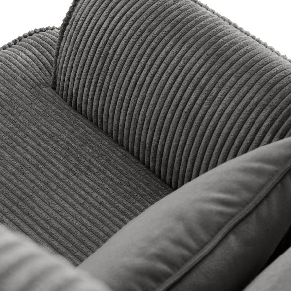 Ohrensessel STRALIS Silber / Grau - Silbergrau