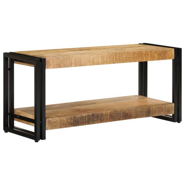 TV-Schrank 3004707-1 Schwarz - Mango - 90 x 40 x 30 cm