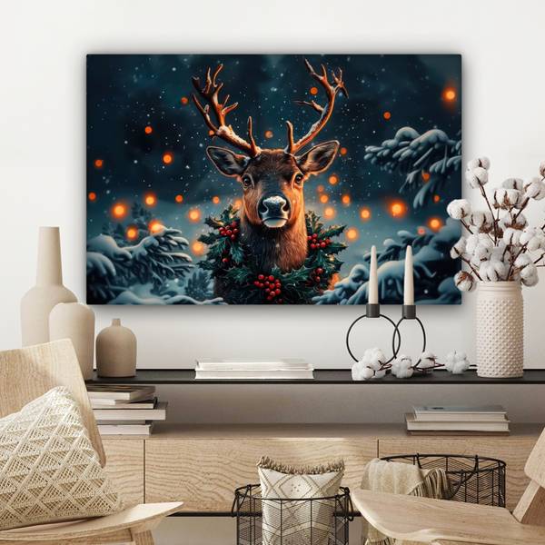 LEINWANDBILD Hirsch 60 x 40 cm