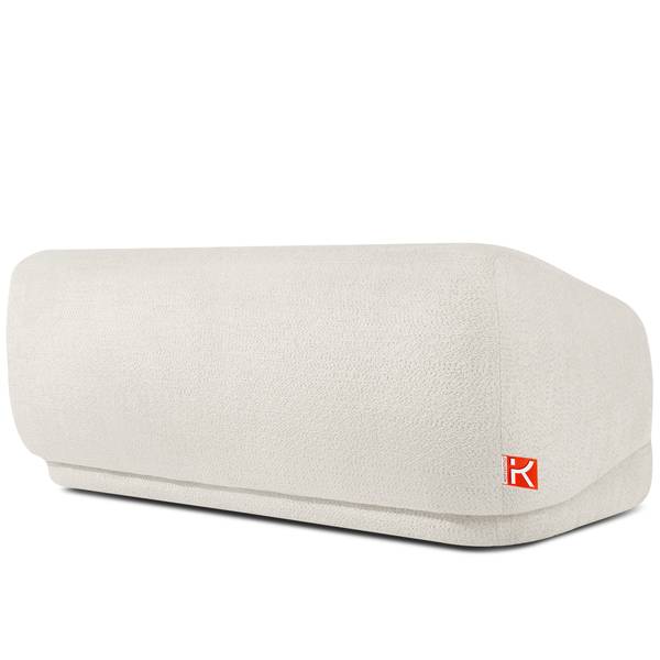 Canapé individuel VIRA Blanc - Gamme chenille