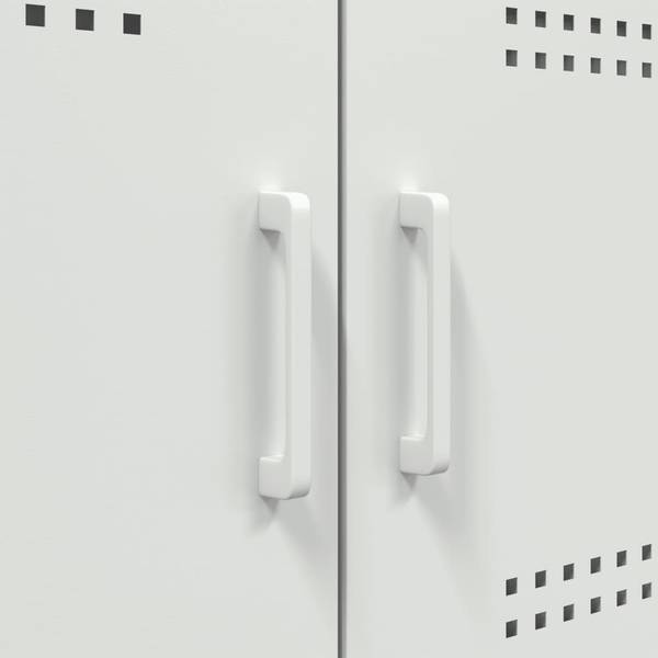 Highboard DE7666 Weiß - Metall - 68 x 113 x 39 cm