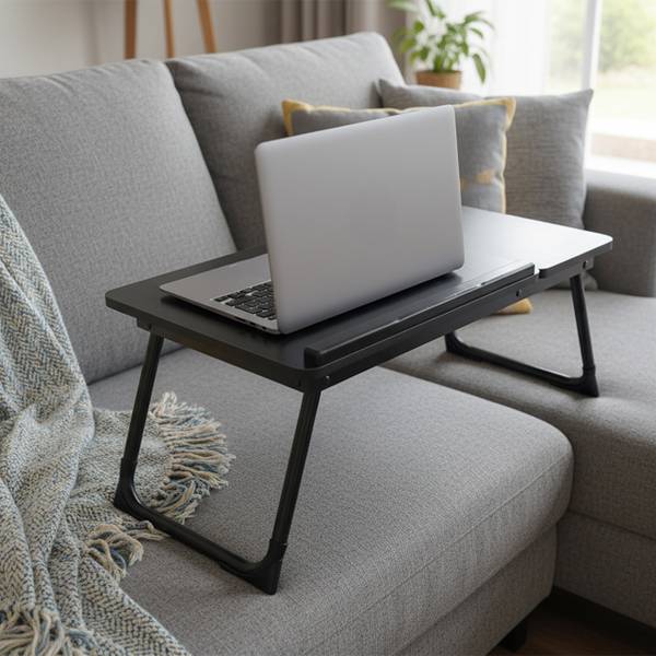 Höhenverstellbarer Laptoptisch Schwarz