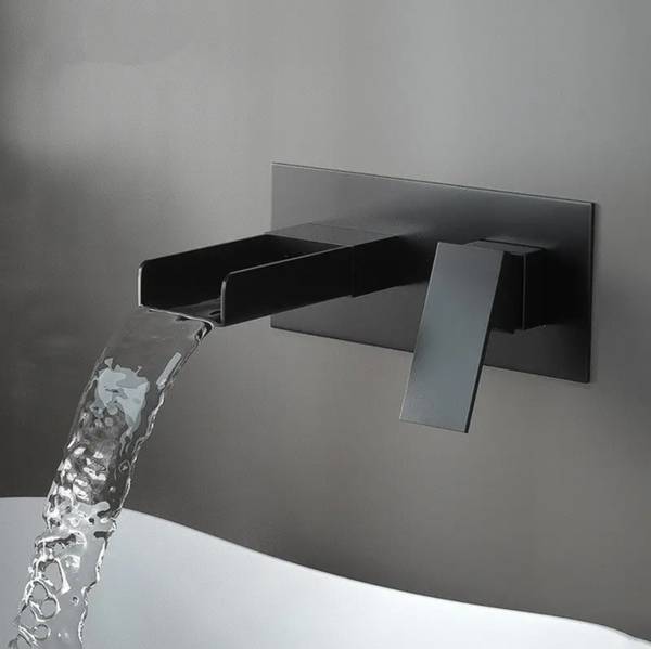 Waschbecken wasserhahn 007 Schwarz - Messing - 23 x 10 x 14 cm