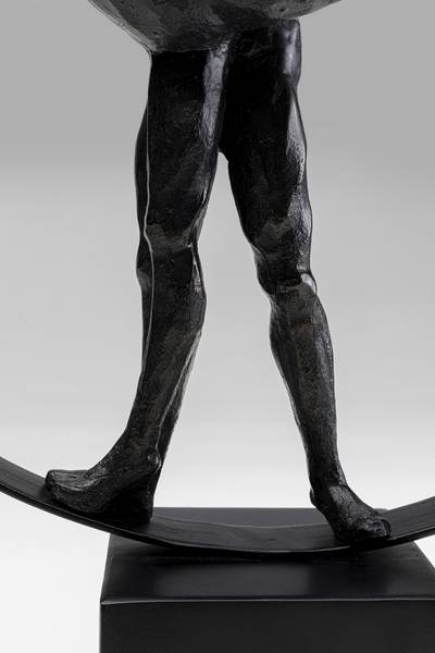 Deko Objekt Dancers Circle Schwarz - Stahl - 35 x 46 x 11 cm