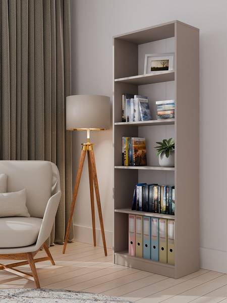 Büchregal Duero Grau - Holzwerkstoff - 60 x 182 x 30 cm