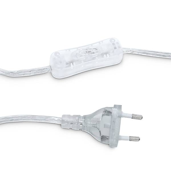 Tischlampe Metall & Stoff Grau - Polyester - Eisen - 18 x 28 x 18 cm