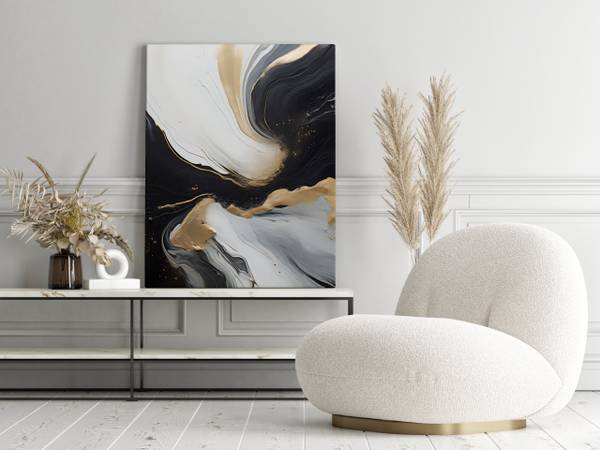 Leinwandbild Marmor moderne Muster 120 x 80 x 80 cm