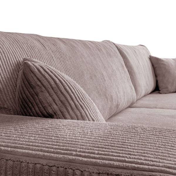 Ecksofa SOPRANO Pink - Polyester - 271 x 80 x 175 cm