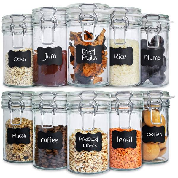 Aufbewahrungsglas Egon 10er Pack Glas - 8 x 15 x 8 cm