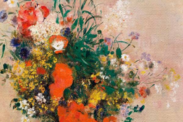 Leinwand 60x40 Vase mit Blumen Polyester - 3 x 60 x 40 cm