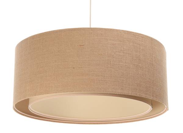 Hanglamp Samara beige - natuurvezel - 40 x 20 x 90 cm