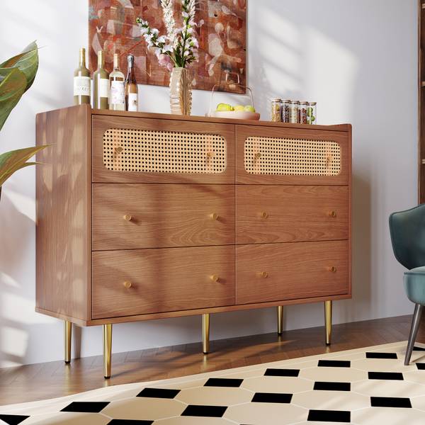 Sideboard Delmo Braun - Holzwerkstoff - Metall - 120 x 90 x 40 cm