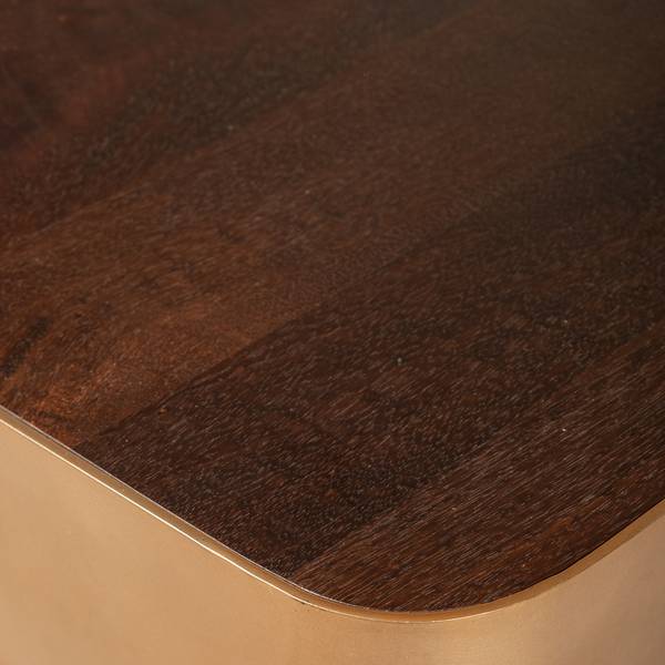 Couchtisch WARREN Braun - Metall - 45 x 31 x 180 cm