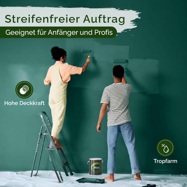 Wandfarbe   Evergreen Depth Grün - Harz - 17 x 16 x 17 cm