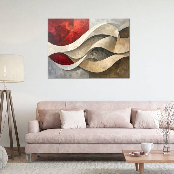 Wandbild Farbenwirbel 90 x 60 cm