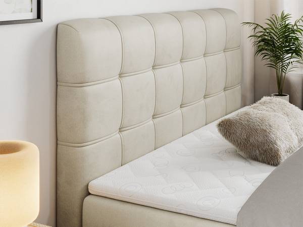 Boxspringbett FAST Beige - H4 - Liegefläche Breite: 160 cm