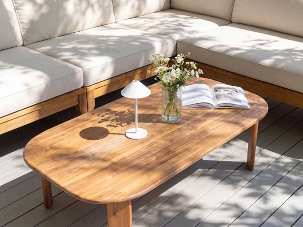 Couchtisch TALSANO Braun - Massivholz - 80 x 36 x 120 cm