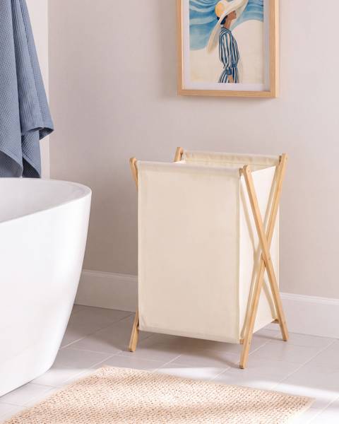 Wäschekörbe CAHUIL Braun - Bambus - 47 x 66 x 39 cm