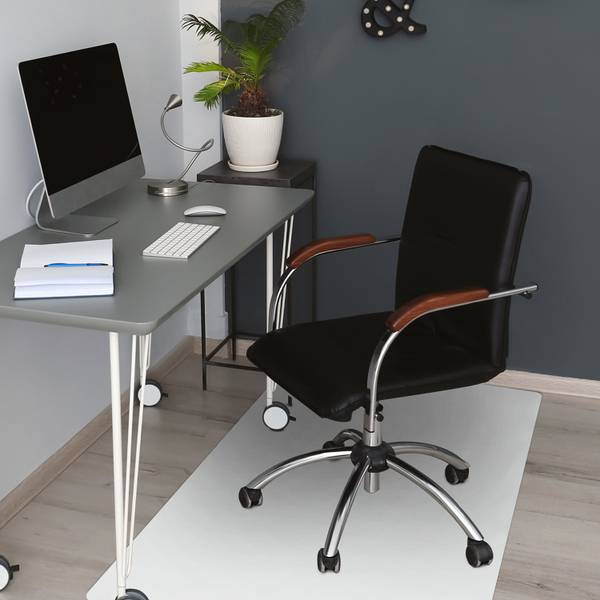 Stuhlunterlage Vesta Weiß - Textil - 100 x 70 x 1 cm