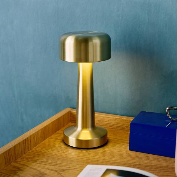 Tischlampe David Gold - Metall - 9 x 23 x 9 cm