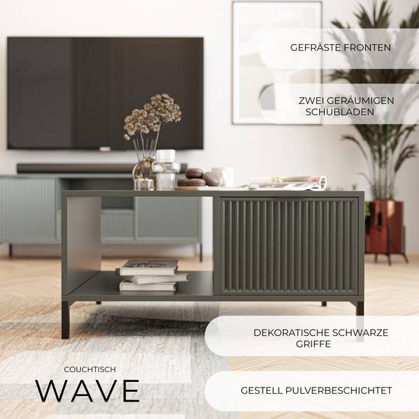 Couchtish Wave Grün